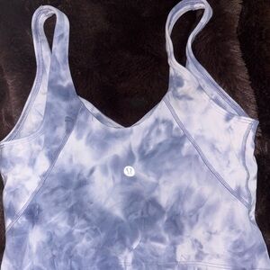 Lululemon Blue Tie-Dye Tank Top